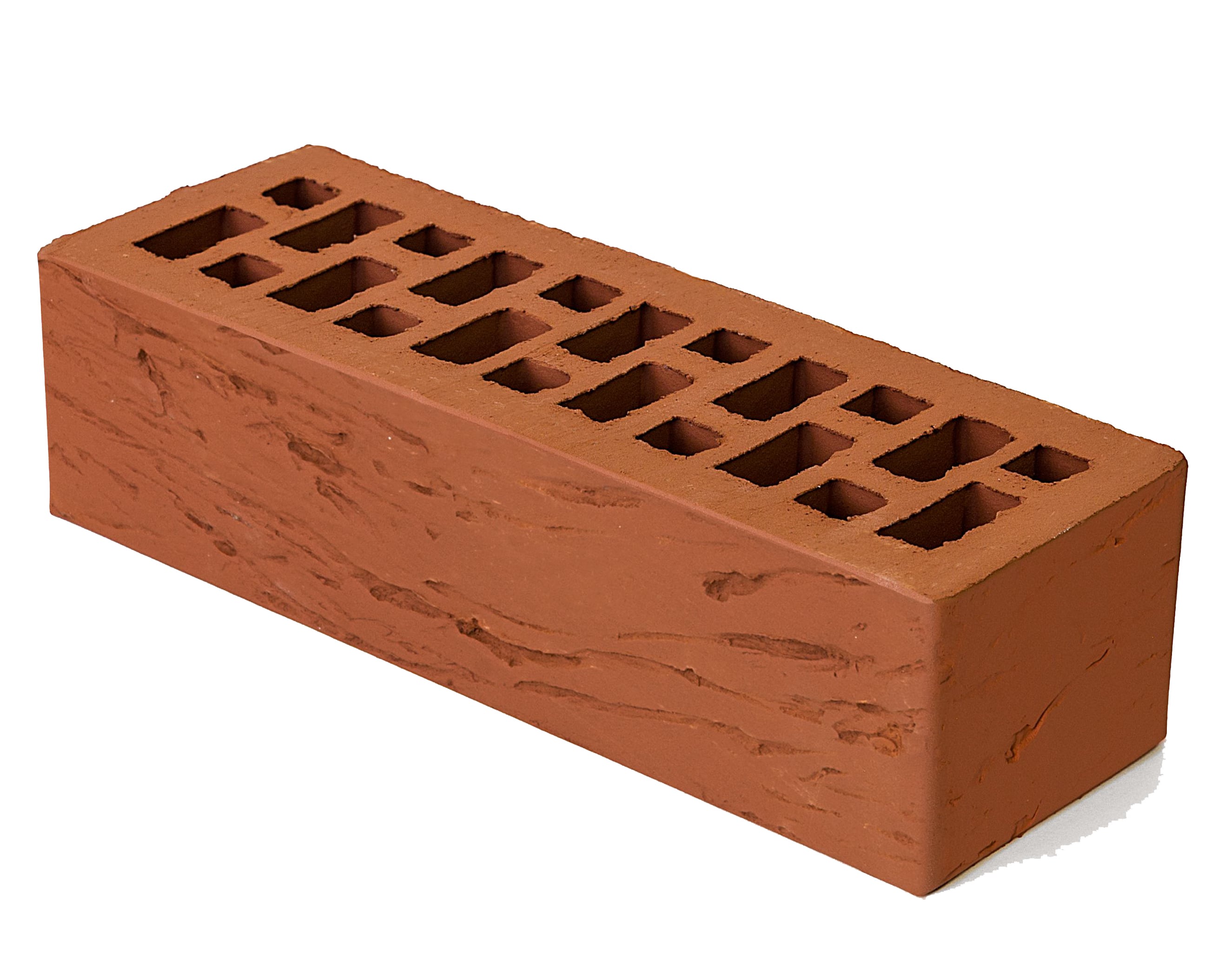 Облицовочный кирпич 0,7NF красный рифленный, М-150-175, Браер